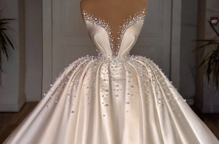  20مدل از جذابترین لباس عروس های دنیا جنس ساتن آمریکایی
